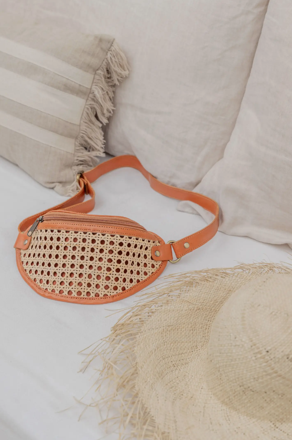 Rattan belt online bag