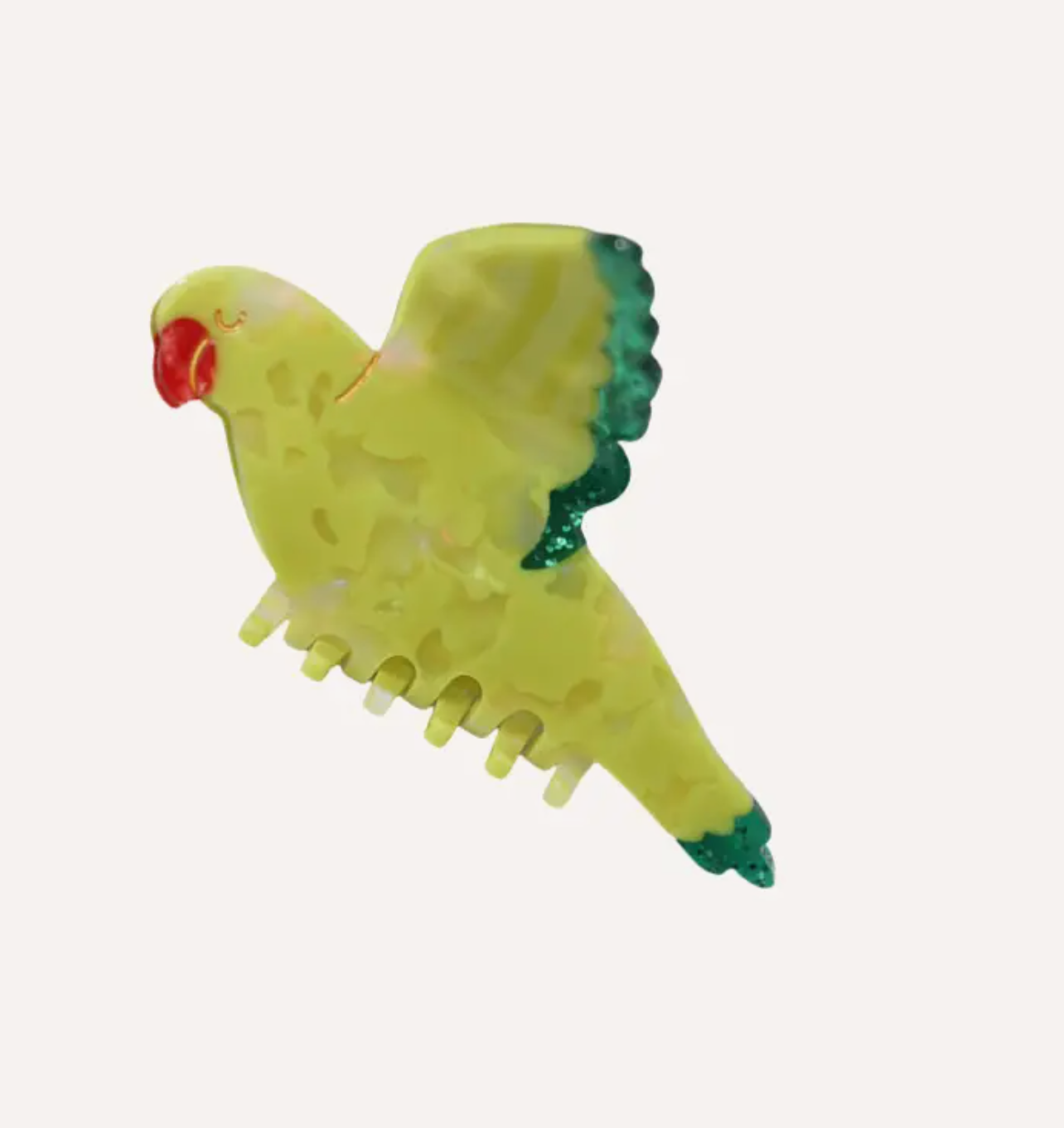 Solar Eclipse - Parrot Bird Hair Claw Clip