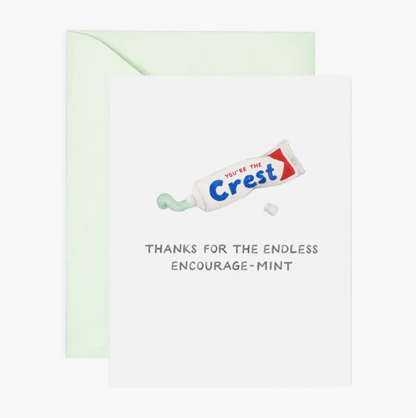 Amy Zhang - Endless Encourage-mint Thank You Card