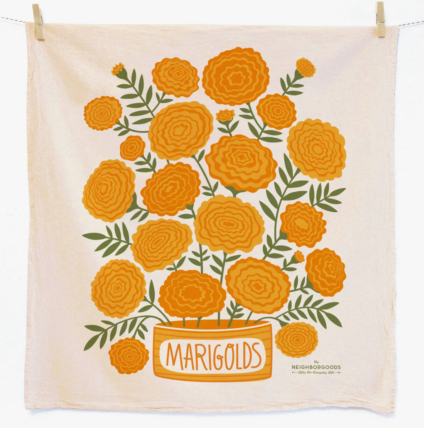 The Neighborgoods - Marigolds Dish Towel