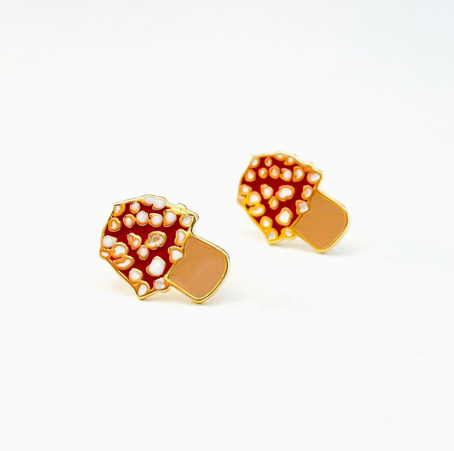 Jenny Lemons - Mushroom Enamel Earrings