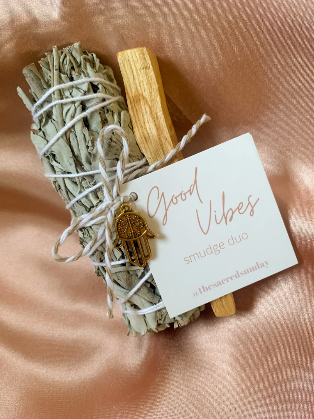 Sacred Sunday - Good Vibes Smudge Duo [White Sage + Palo Santo]