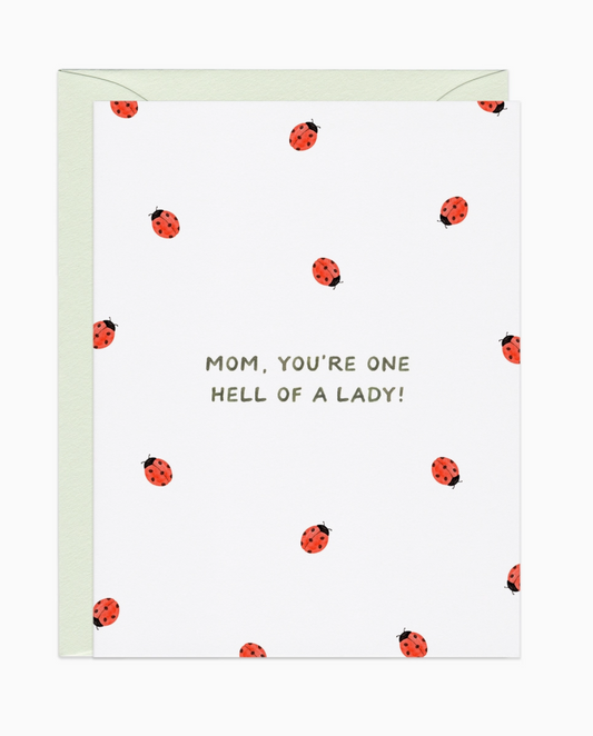 Amy Zhang - One Hell of A Lady (Bug) Mother's Day Card