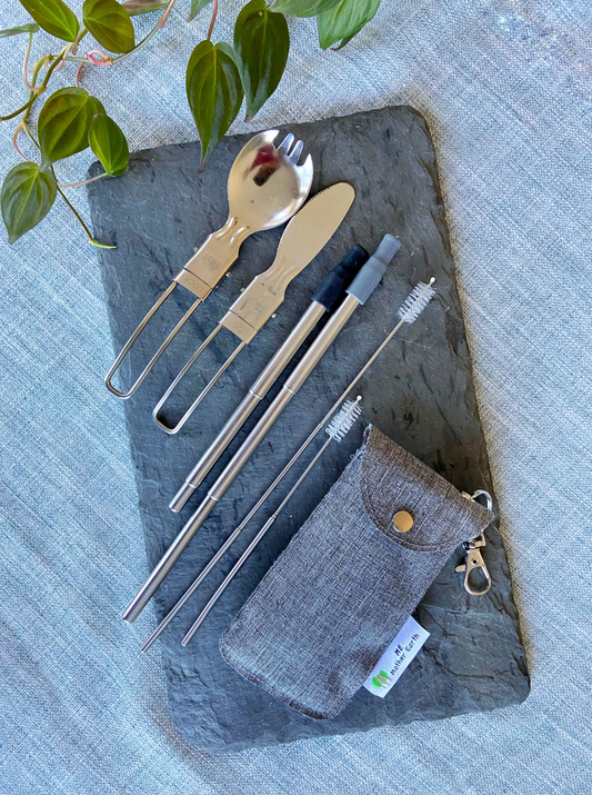 Me.Mother Earth - Collapsible Straw and Cutlery Set