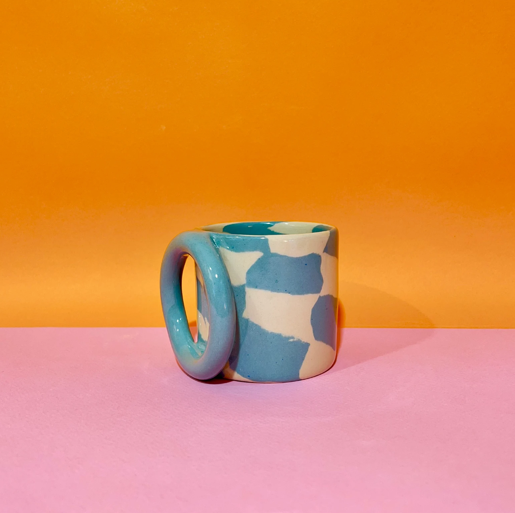 Pink Sand Ceramics - Mug - Blue Marble