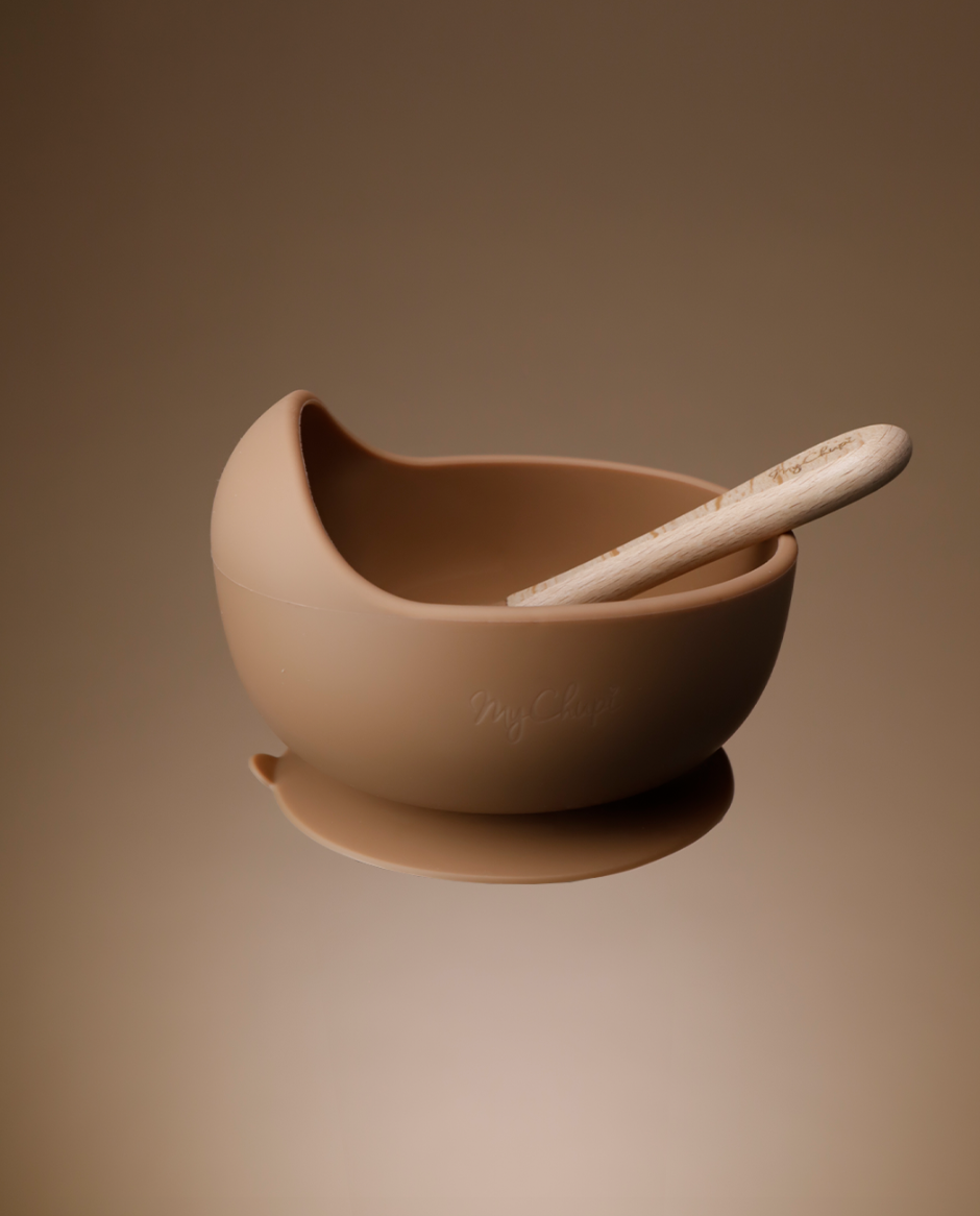 La Romi Ltd - Weaning Bowl + Spoon - Caramel