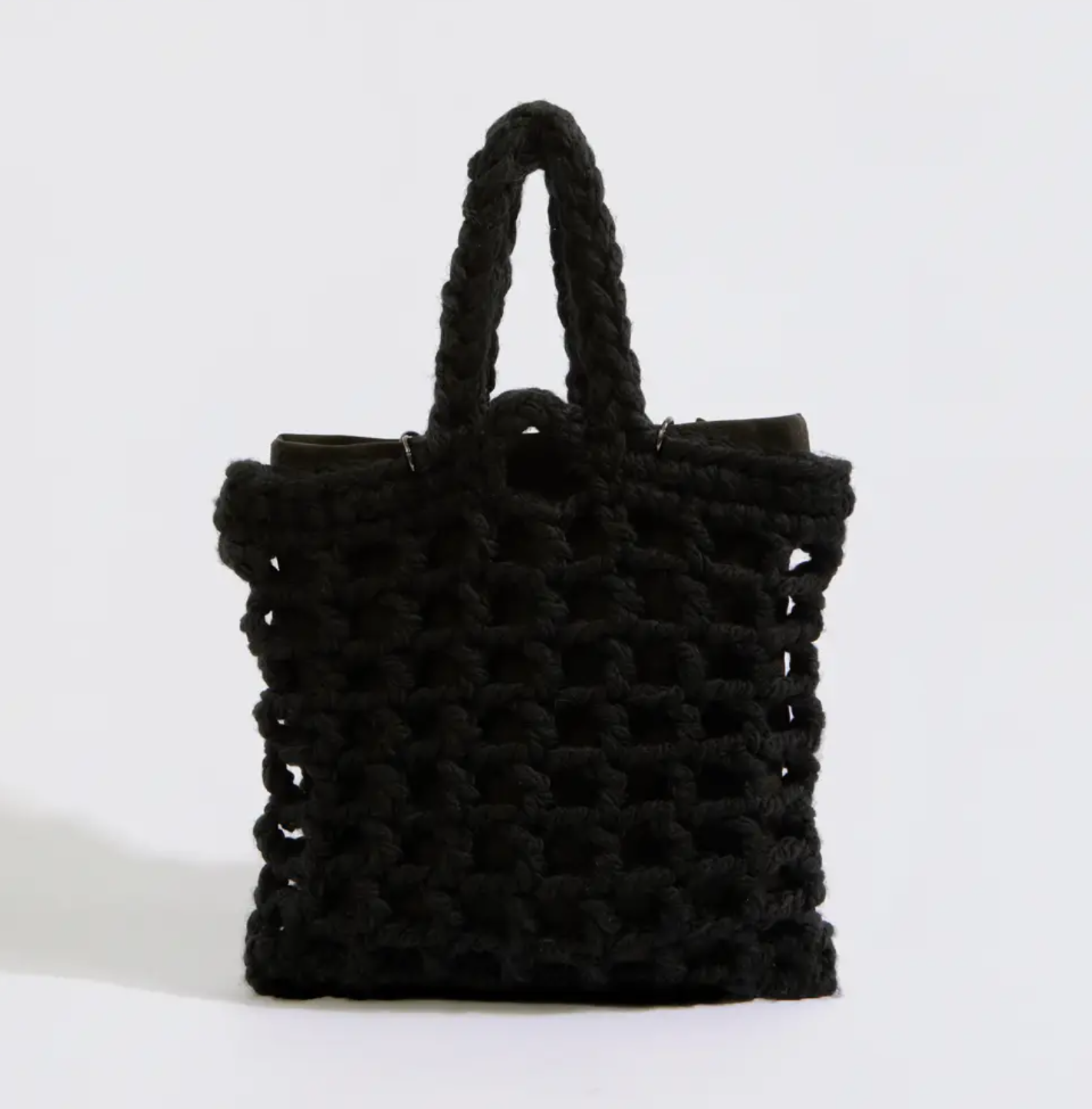 The Mama Made - Mama Tote Alpaca Wool -  Black