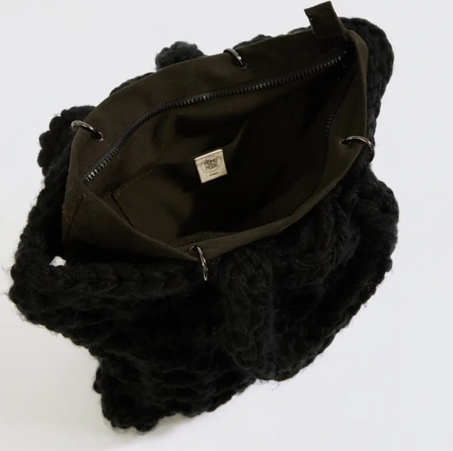 The Mama Made - Mama Tote Alpaca Wool -  Black