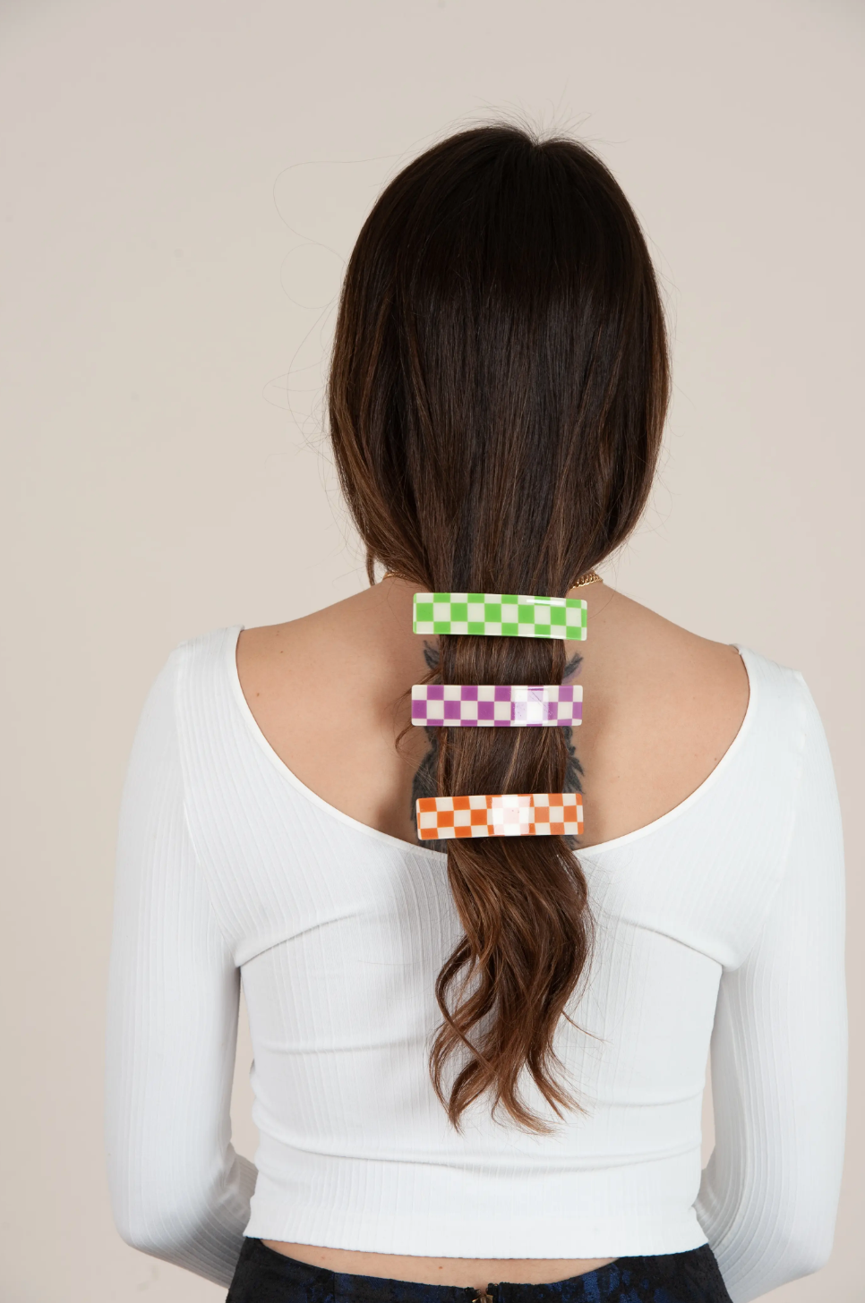 Lucca Couture - Checker Hair Clip