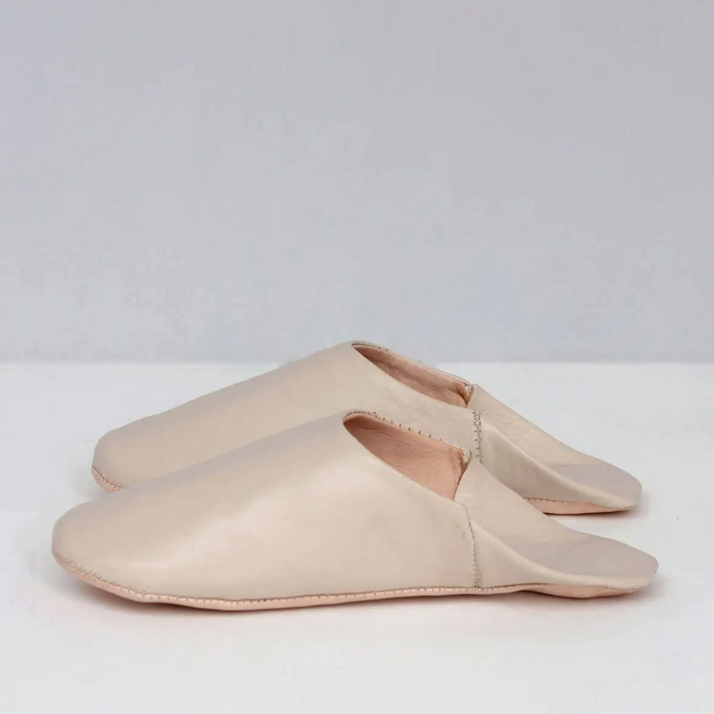 Bohemia Design - Moroccan Babouche Basic Slippers - Chalk