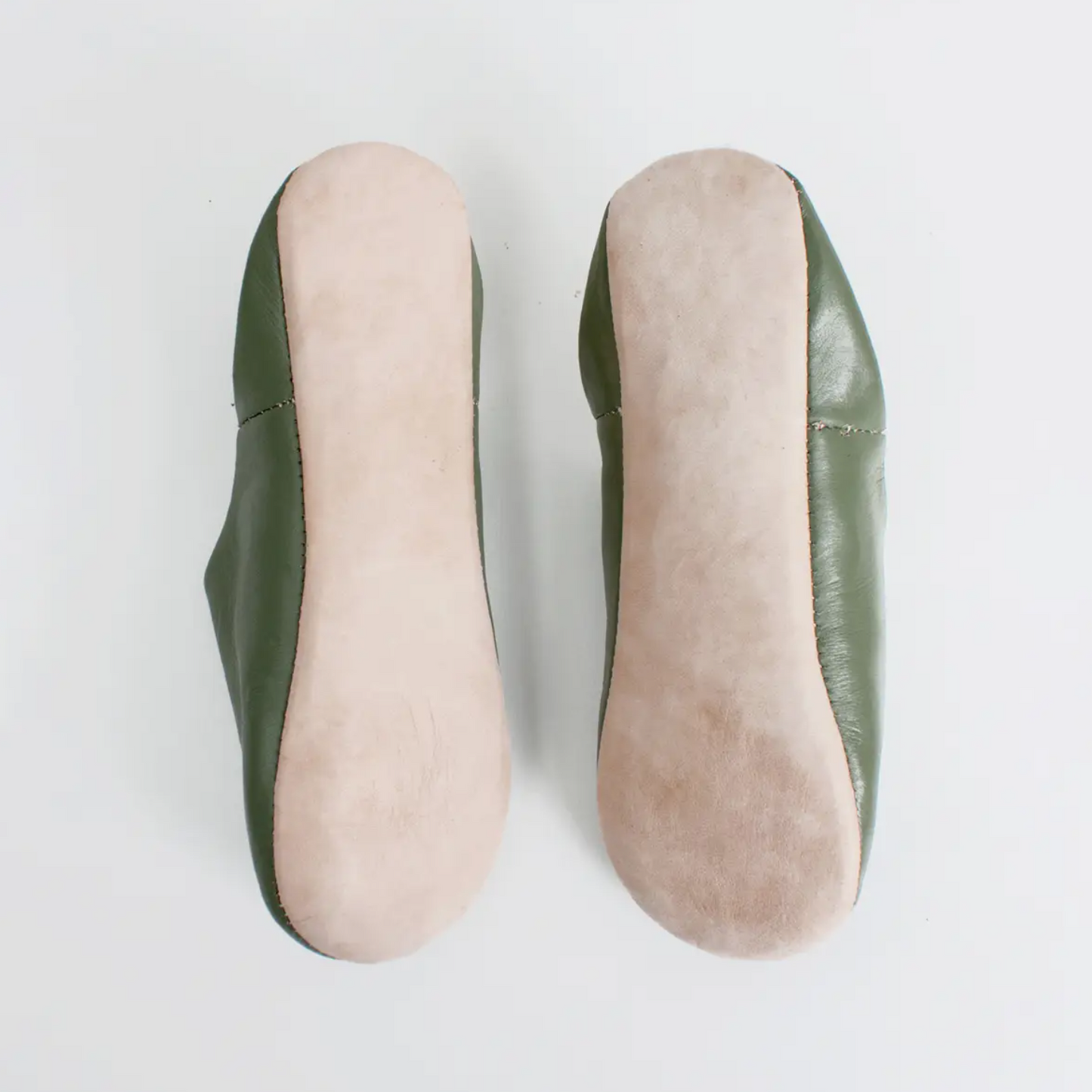 Bohemia Design - Moroccan Babouche Basic Slippers - Olive