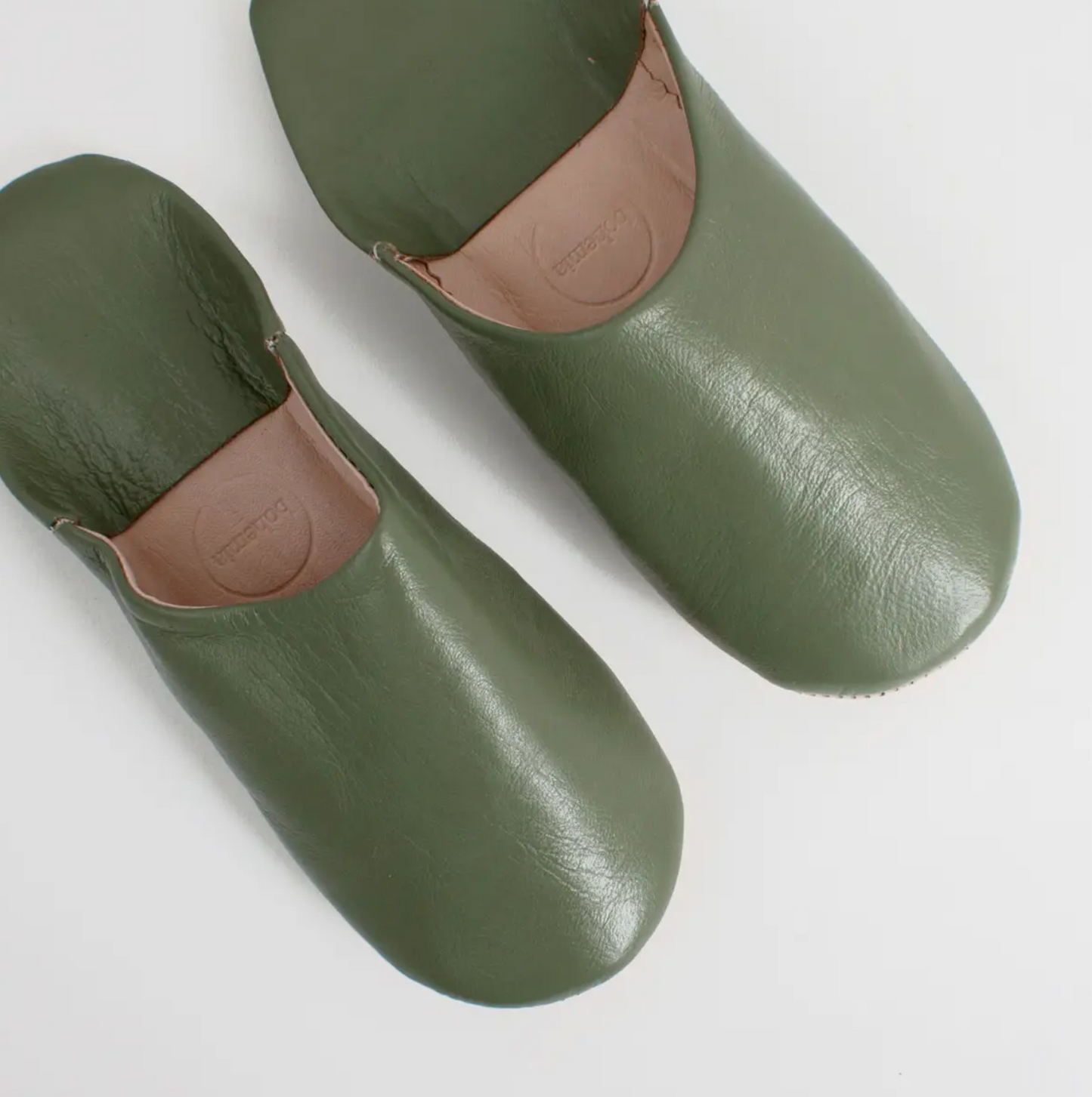 Bohemia Design - Moroccan Babouche Basic Slippers - Olive