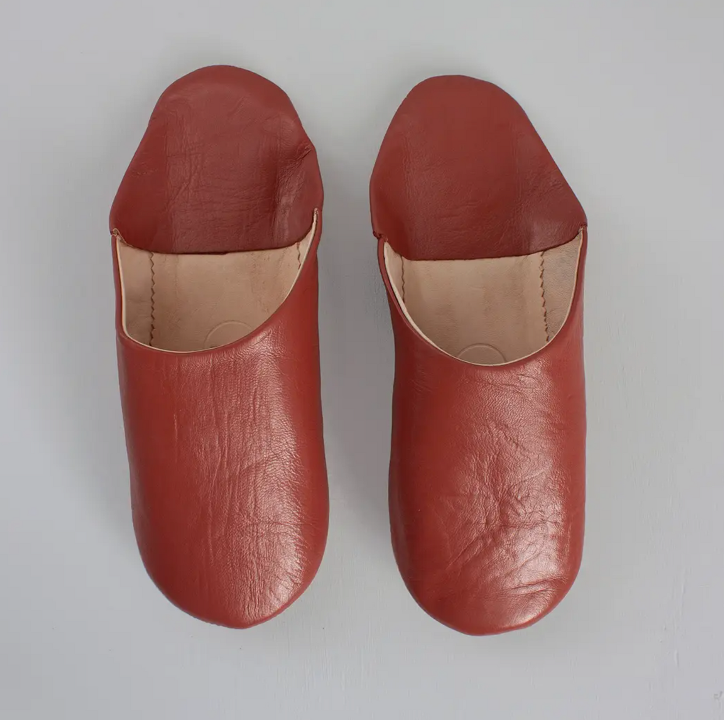 Bohemia Design - Moroccan Babouche Basic Slippers - Terracotta