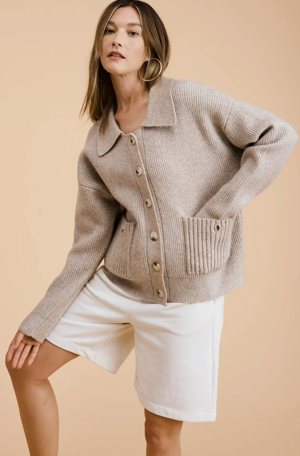 Flat White - Mions Sweater Cardigan