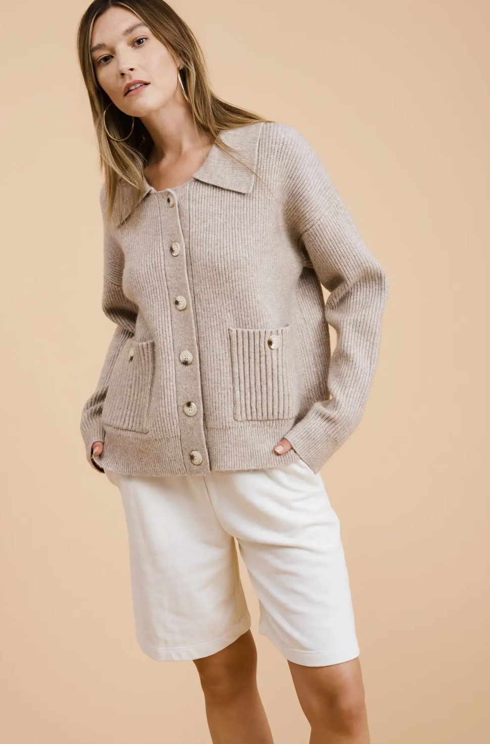 Flat White - Mions Sweater Cardigan