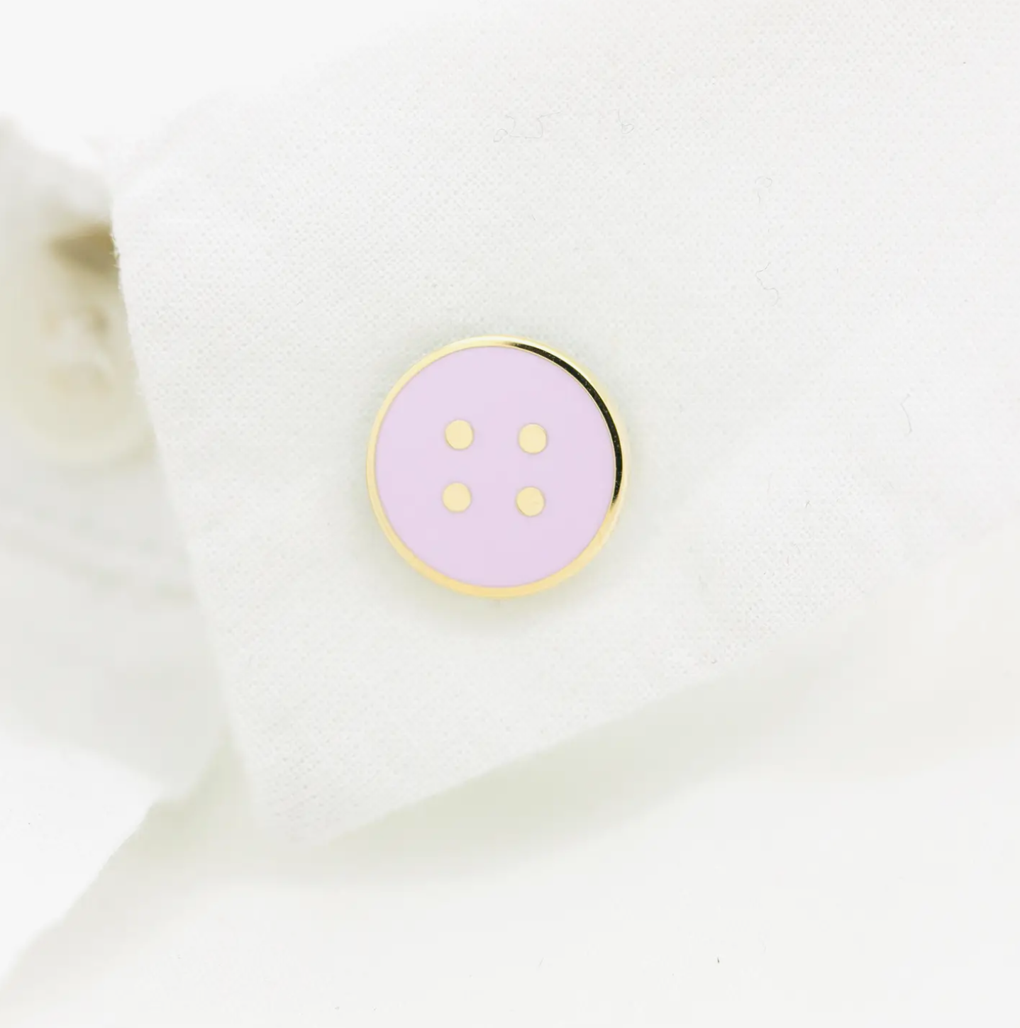 Tiny Deer Studio - Button Enamel Pin - Purple