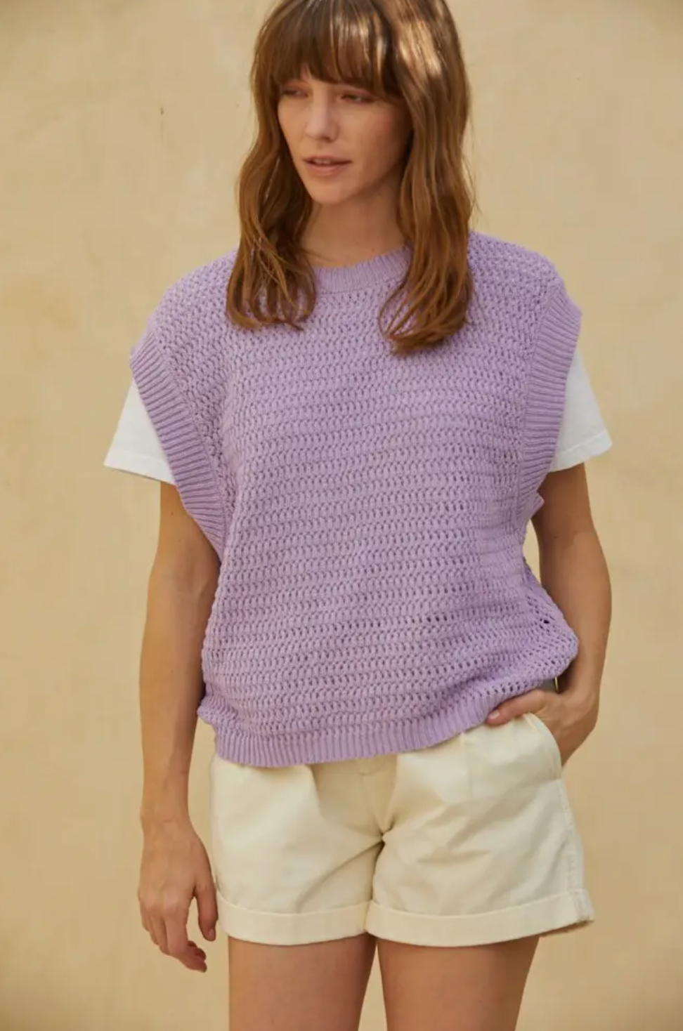 By Together - Here For It Vest - Lavender