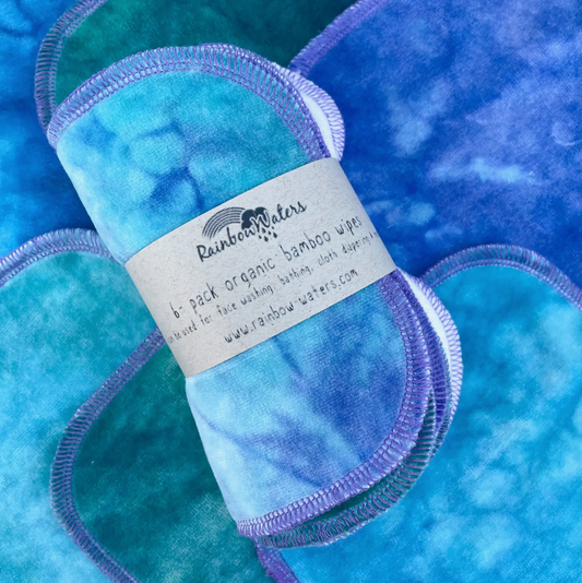 Rainbow Waters - Mermaid 6-Pack Tie Dye Organic Wipes