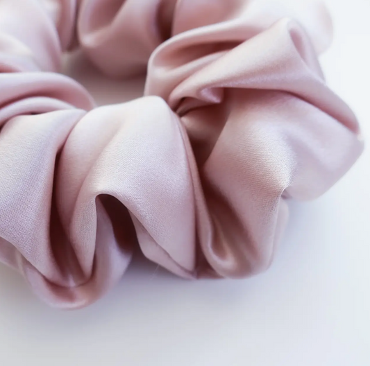 Antler & Acre - 100% Silk Scrunchie - Pink