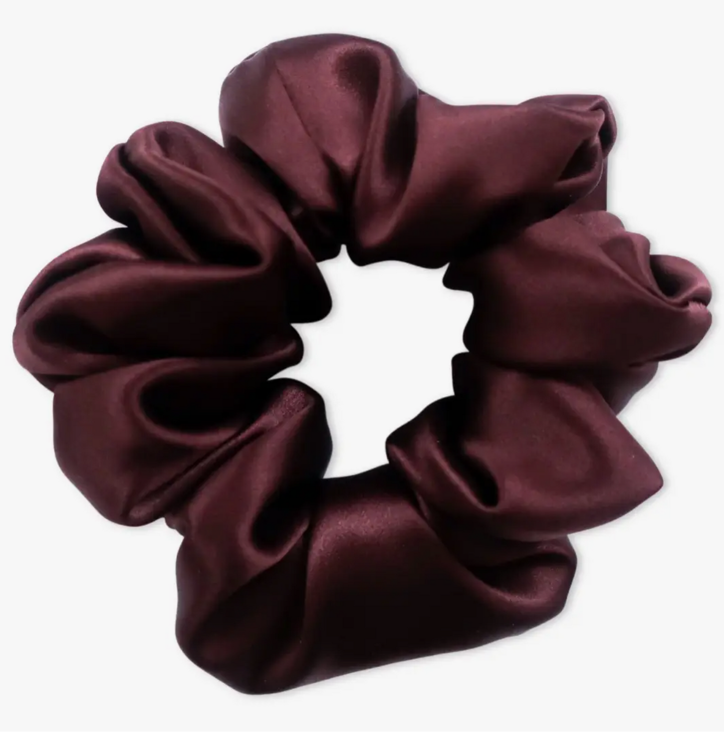 Antler & Acre - 100% Silk Scrunchie - Chocolate