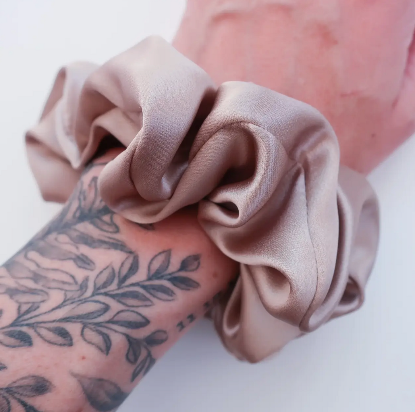 Antler & Acre - 100% Silk Scrunchie - Camel